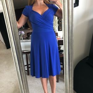 Knee length blue dress